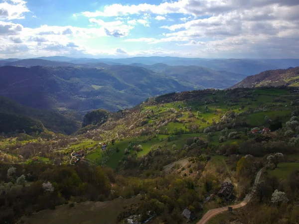 Cascada Sopotnica Primavera Serbia — Foto de Stock