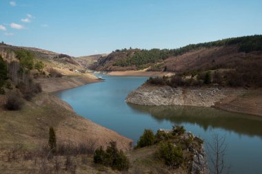 Sırbistan 'ın Uvac nehrinin kırsalları