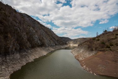 Sırbistan 'ın Uvac nehrinin kırsalları
