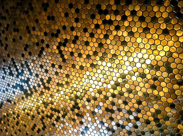 abstract dot pixels gold black with lights and shadow  backgroun