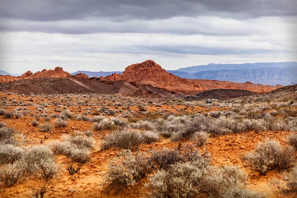 Scenic Desert at Valley of Fire, USA — Stock Photo, Image