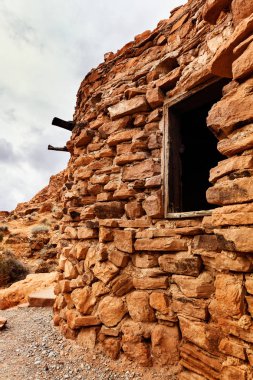 Closeup Rock kabin, Güney Nevada, ABD