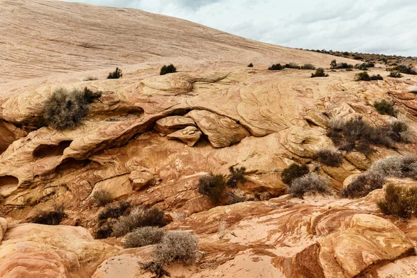 特写的岩石形成沙漠的南部内华达州，美国 — 图库照片
