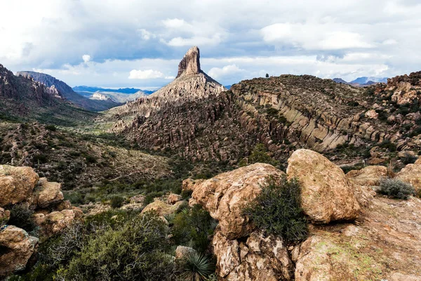 Paisaje en Arizona en Tonto National Forest, EE.UU. — Foto de Stock