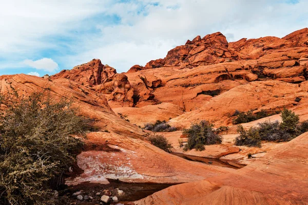 빨간 바위, 미국의 아름 다운 풍경 — 스톡 사진