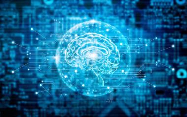 Sanal beyin yenilikçi teknoloji bilim ve tıp kavramı