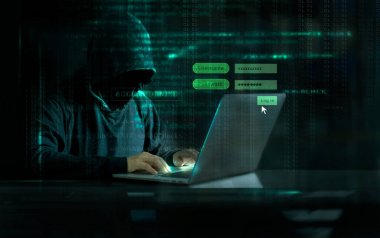Koyu arka plan üzerinde dijital cide ile laptop ve günlük On Screen kullanarak kesmek