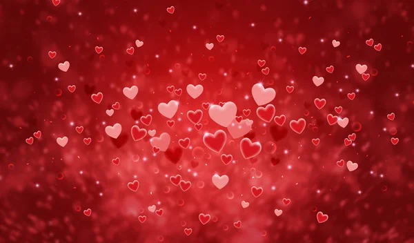 Kalp şeklinde bir Sevgililer günü arka plan — Stok fotoğraf