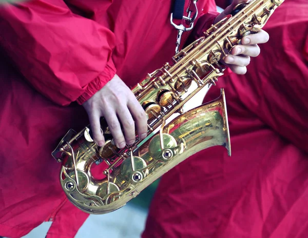 Utförandet av ett jazzband — Stockfoto