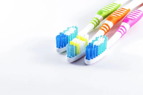 Toothbrushes on white background — Stock Photo, Image