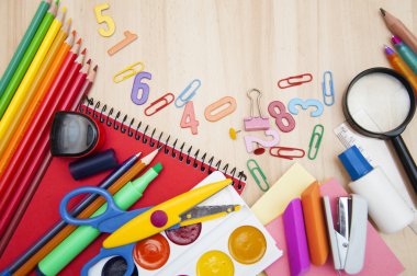 Bir okul malzemeleri