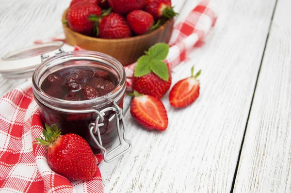 A strawberry jam — Stock Photo, Image