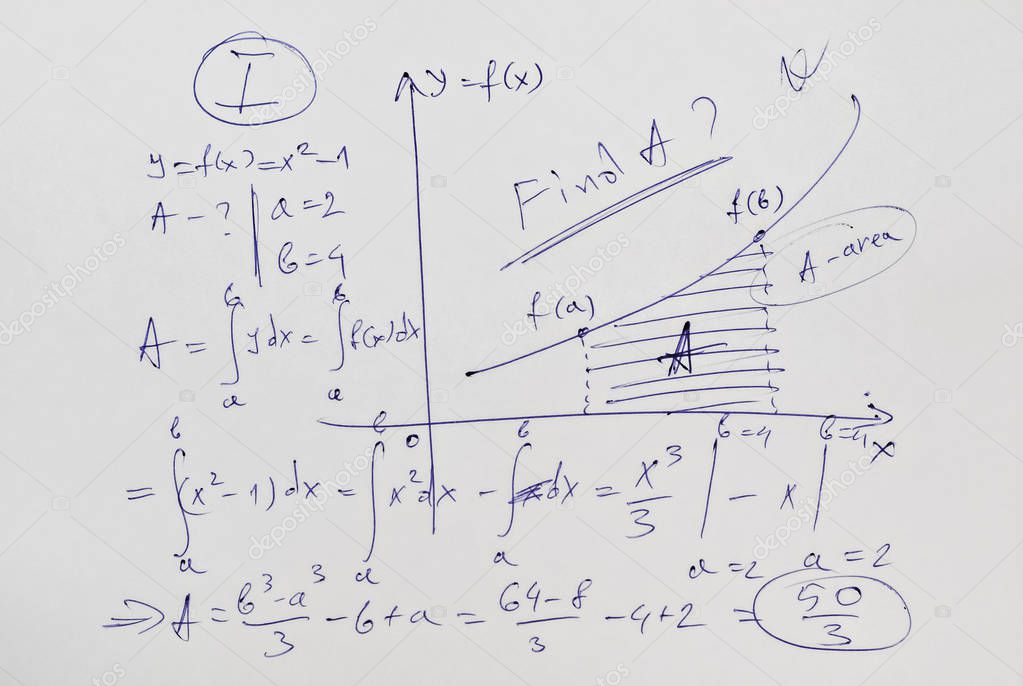 Advanced Mathematics Example Stock Photo Image By C Benjaminec 129194182