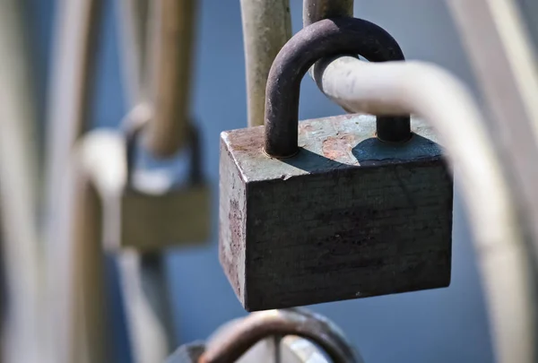 Closeup of a padlock — Stock Photo, Image
