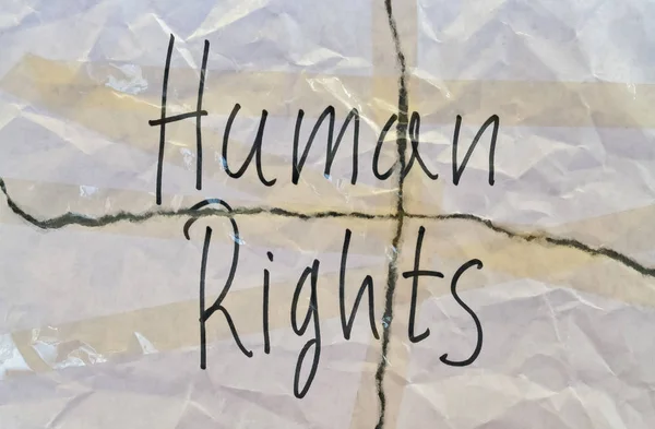 De rechten van de mens van de tekst — Stockfoto