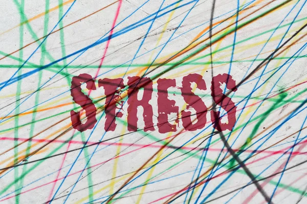 Single word Stress — Stock Photo, Image