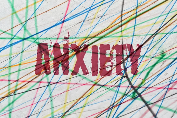 Single word Anxiety — Stock Photo, Image