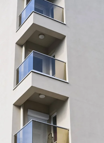Detalle con balcones — Foto de Stock