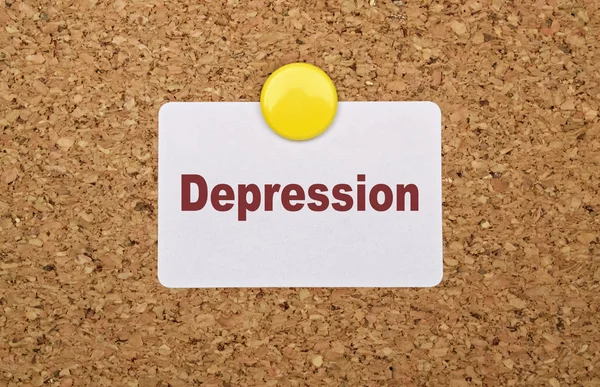 Palabra única Depresión — Foto de Stock