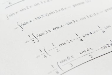 Matematik kitabı closeup