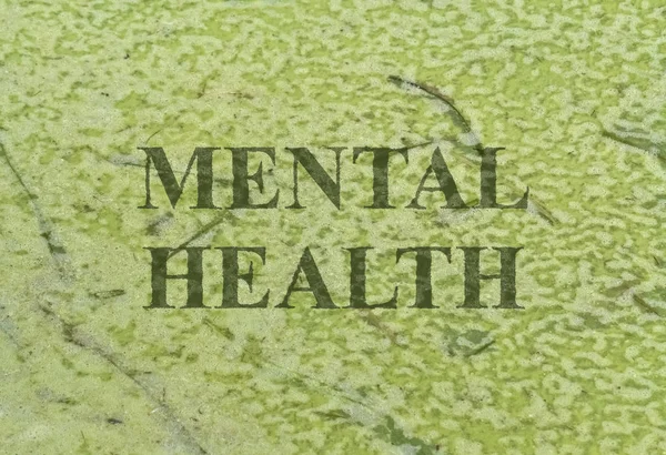 Tekst zdrowia psychicznego — Zdjęcie stockowe