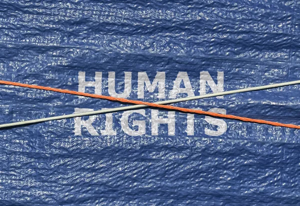 Texto Direitos do Homem — Fotografia de Stock
