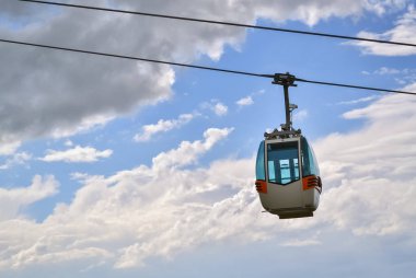 Bir teleferik closeup