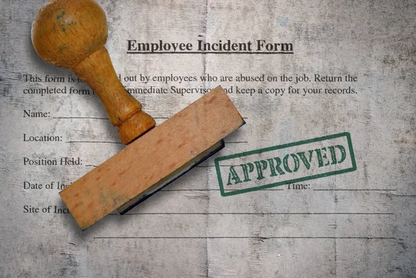 Formulário de incidente do empregado — Fotografia de Stock