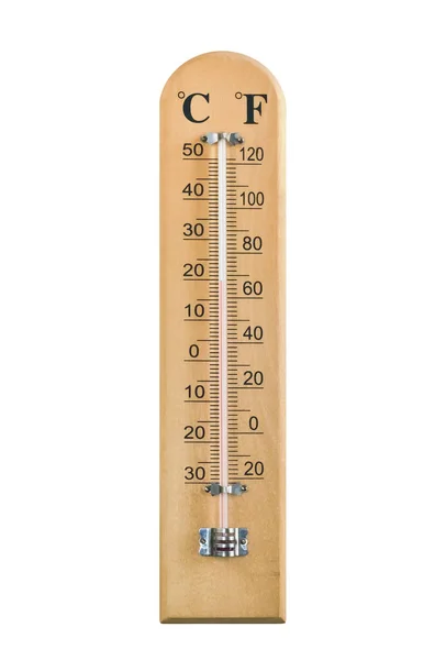 Närbild av en termometer Stockfoto