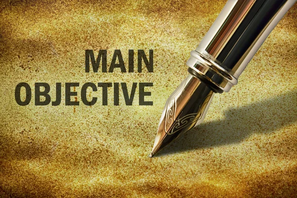 Text Main Objective — Stock Photo, Image