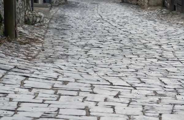 Kleine straße in ohrid — Stockfoto