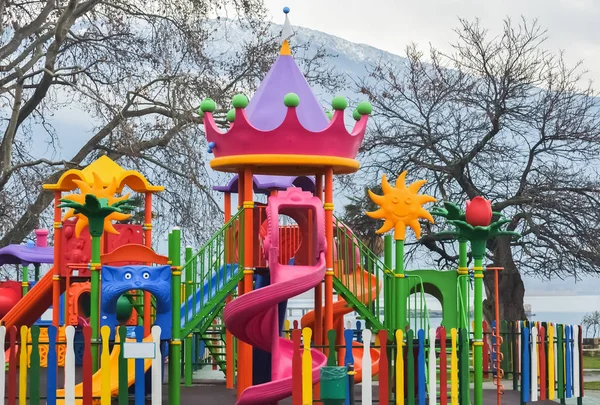 Parque infantil em Ohrid — Fotografia de Stock