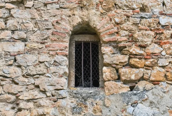 Steinmauer in Ohrid — Stockfoto