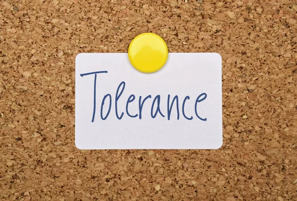 Single word Tolerance — Stock Photo, Image