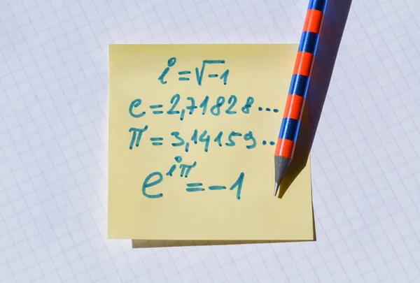 Ecuación de Euler importante —  Fotos de Stock