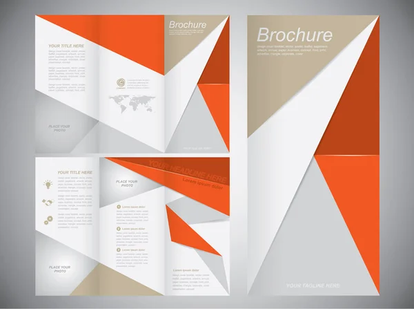 Vector Brochure Flyer design Layout template, size A4, Front page and back page. Easy to use and edit. — Stock Vector