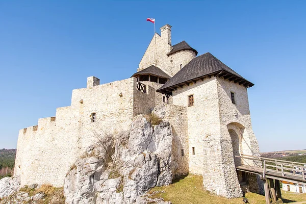 Castillo Bobolice Polonia Mitad Del Siglo Xiv Fundado Por Rey — Foto de Stock