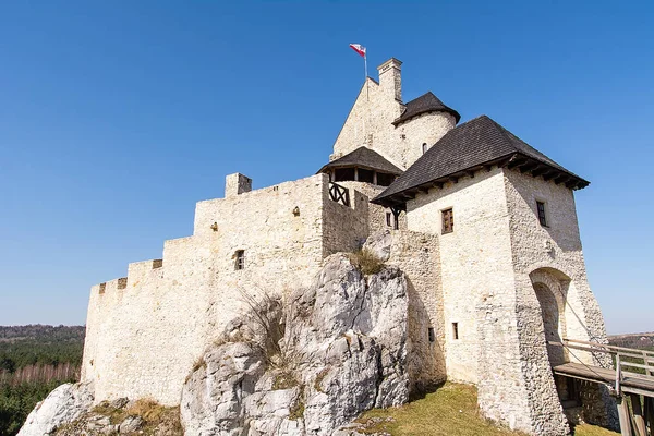 Castillo Bobolice Polonia Mitad Del Siglo Xiv Fundado Por Rey — Foto de Stock