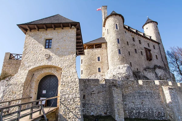 Castillo Bobolice Polonia Mitad Del Siglo Xiv Fundado Por Rey — Foto de Stock