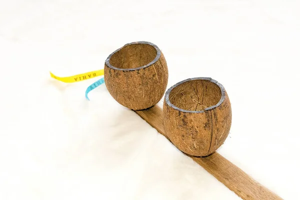 Agogo Instrumento Música Tradicional Madera Utilizado Capoeira — Foto de Stock