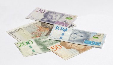 Swedish currency 20, 50, 100, 200 SEK, new layout 2016 clipart