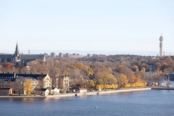 La bella Skeppsholmen nel centro di Stoccolma — Foto Stock