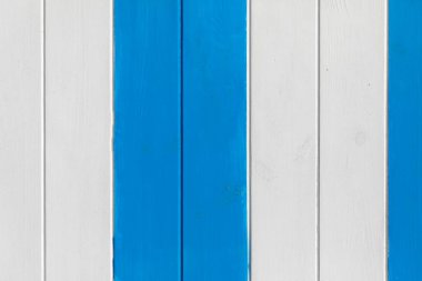 Mavi ve beyaz boyalı ahşap duvar arka plan olarak yararlı