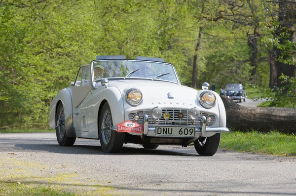 Stockholm Sveç Mayıs 2017 1960 Yılından Kalma White Triumph Sport — Stok fotoğraf