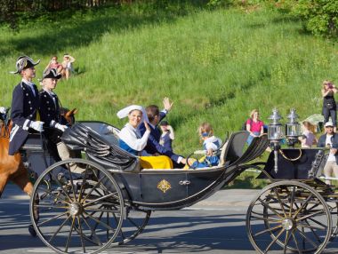 The swedish crown princess Victoria, prince Daniel and princess  clipart