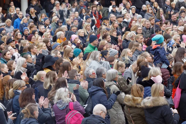 Stockholm Suède Oct 2017 Beaucoup Gens Soutiennent Campagne Metoo Contre — Photo