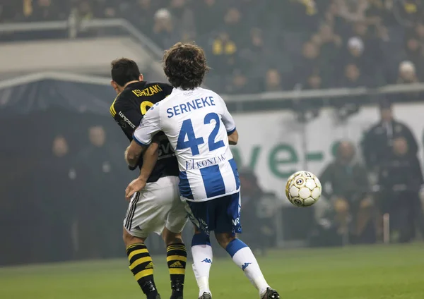 Solna Sverige Okt 2017 Fotbollsspelaren Mikkel Diskerud Ifk Goteborg Innehar — Stockfoto