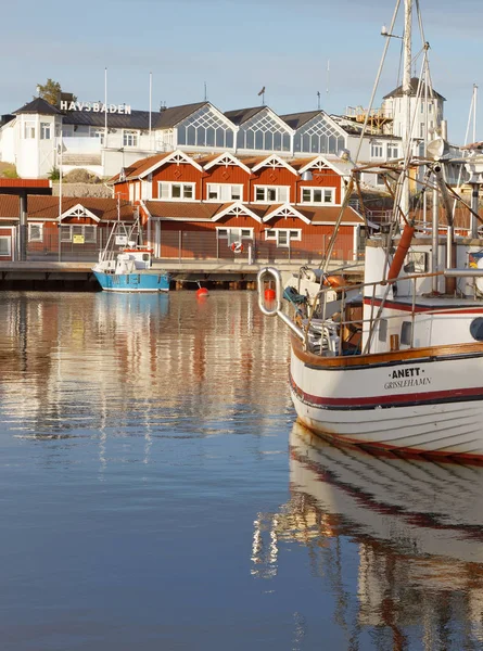 Grisslehamn Suède Jul 2017 Lumière Matin Bateaux Pêche Traditionnels Dans — Photo