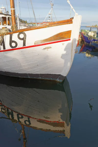 Grisslehamn Suède Jul 2017 Gros Plan Sur Les Bateaux Pêche — Photo