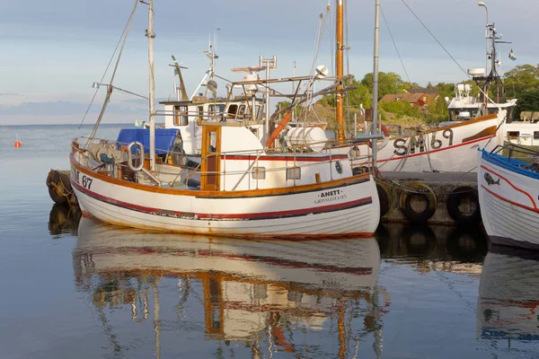 Grisslehamn Suède Jul 2017 Bateaux Pêche Traditionnels Dans Petit Port — Photo